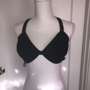 Betsy Johnson Black bikini top